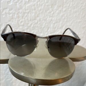 Persol Tortoise and Silver Sunglasses